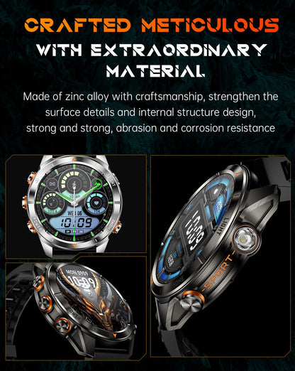 Smartwatch 1.46-inch HD screen Exercise tracking Blood pressure and heart rate monitoring
