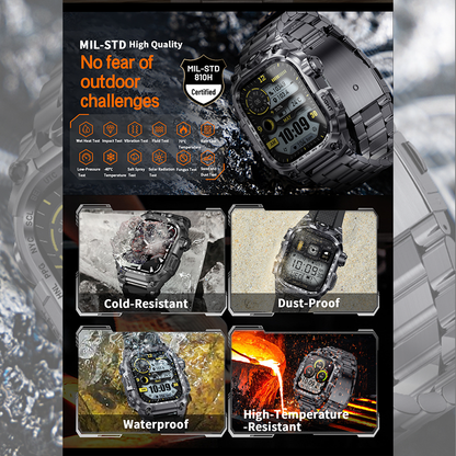 Smartwatch I121 Flashlight 650mAh Durable for Outdoor Sports
