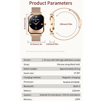 Smartwatch MK90 1.75 Inch Bluetooth Calling