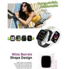 Smartwatch S5 Barrel Design 1.83-inch TFT Bluetooth Calling 100 Sports Modes - Chronus