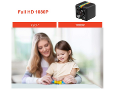 Mini 1080P HD Spy Camera, Wireless, No WiFi Video Recorder, Night Vision, Black - Chronus