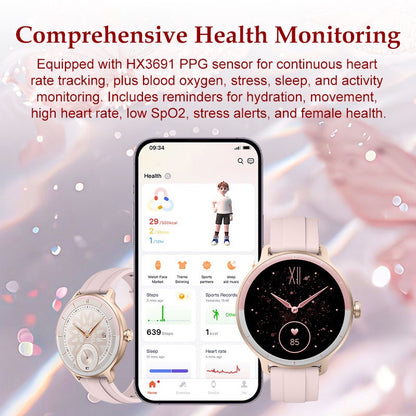 Smartwatch 1.27" HD, Bluetooth Calling, 100+ Sports, Health Tracker