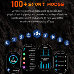 Smartwatch 1.46-inch HD screen Exercise tracking Blood pressure and heart rate monitoring - Chronus