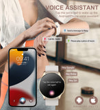 Smartwatch for Women with Bluetooth Call, Heart Rate, SpO2, Sleep Monitor, Fitness Tracker, 1.32" HD Screen(gold)PT & ES Local Express Delivery (~4 Days)