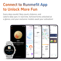 GTR6 Smartwatch with Bluetooth Calling 360mAh Long-Lasting Battery 3ATM Waterproof Design