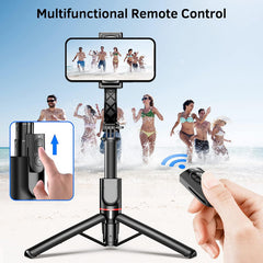 Smartphone Gimbal Stabilizer with Remote, Aluminum Extendable Selfie Stick Tripod, Compatible with iPhone and Android - Chronus