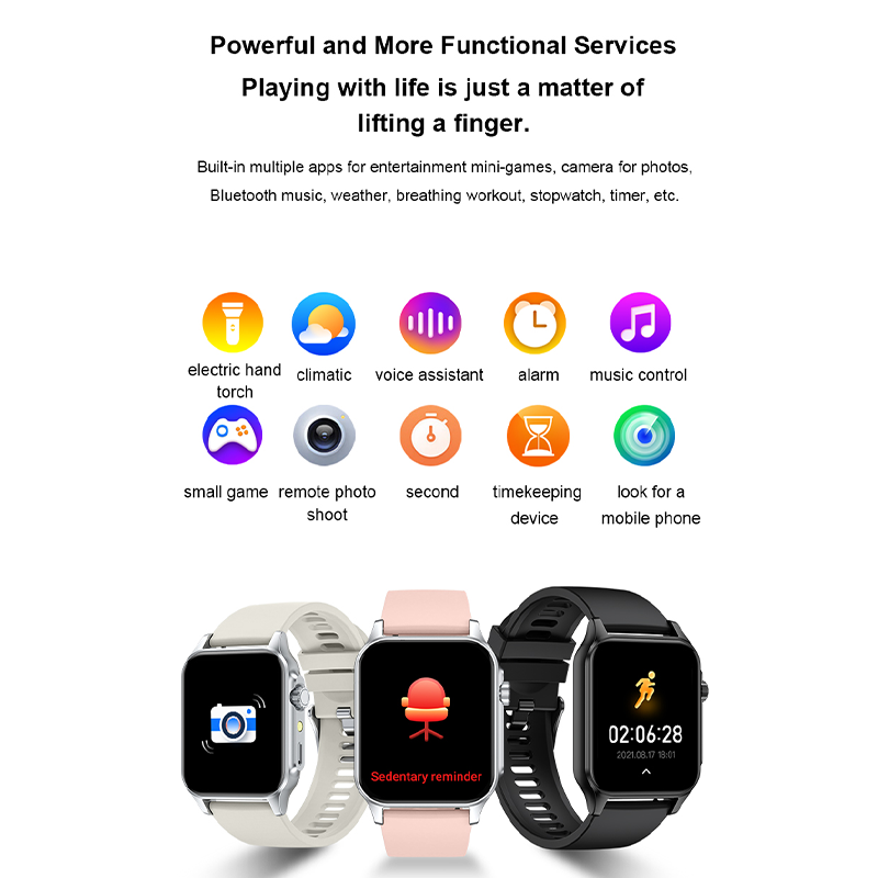Smartwatch P127 Flashlight Bluetooth Calling