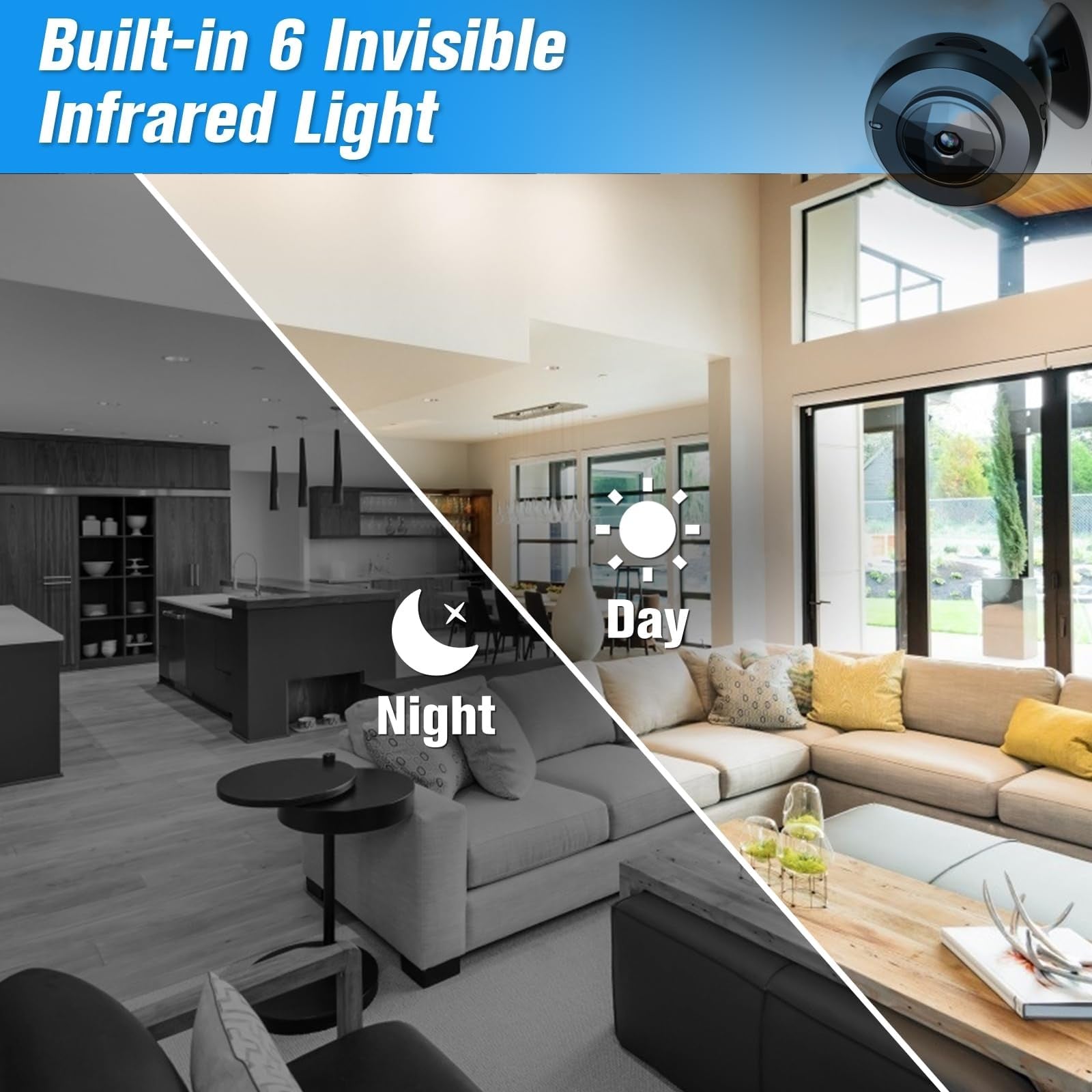 Mini Hidden Spy Camera 1080P – Night Vision, Motion Detection, Remote View, Loop Recording, Portable Security Cam - Chronus