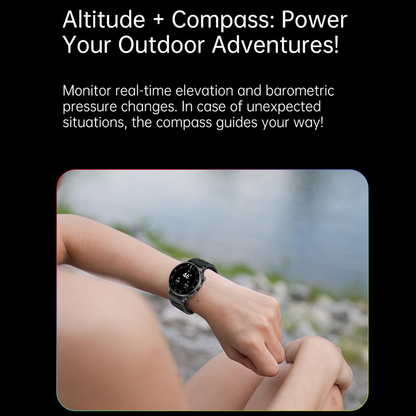 Smartwatch L7 GPS Compass Bluetooth Calling Metallic Finish