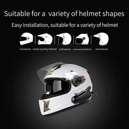 Motorcycle Intercom Headset (Fit for Half and Full Helmets)  1000m, 2 Riders