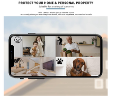 Hidden Cameras -Nanny Cam -WiFi Wireless -1080P HD WiFi-Surveillance Camera with Motion Detection and Night Vision(Black) - Chronus