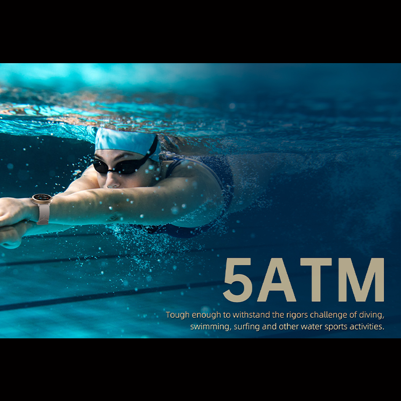 Smartwatch DM76 GPS 5ATM Waterproof AMOLED Display Sports Watch