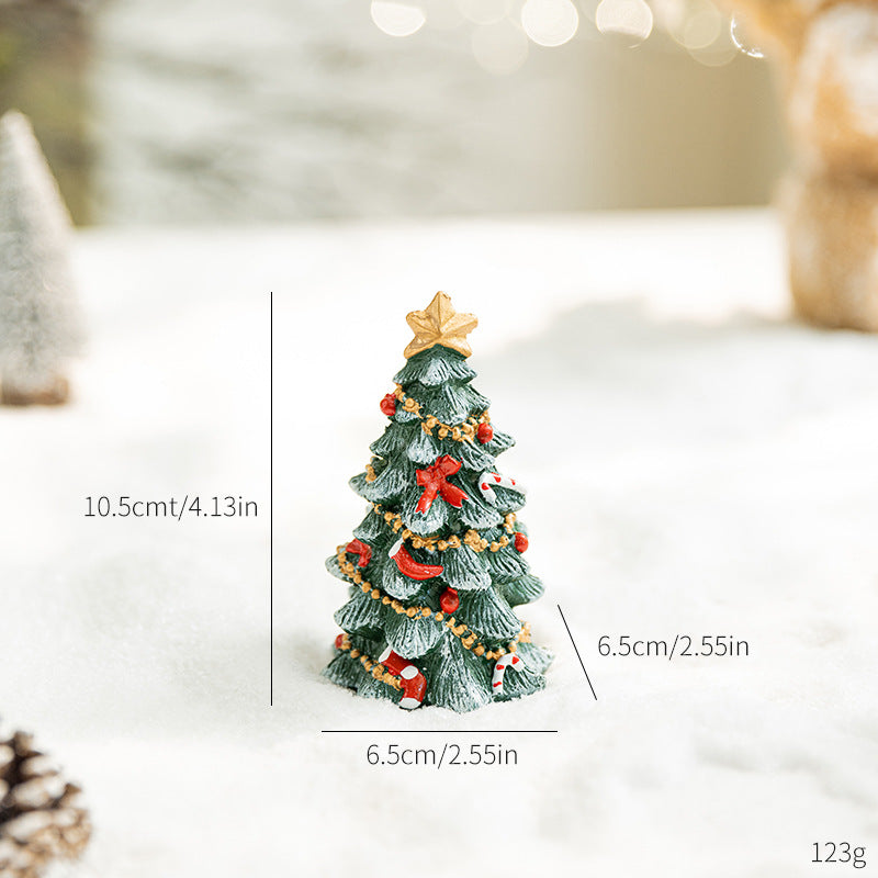 Mini Christmas tree ornaments desktop small ornaments Christmas gifts Christmas decorations - Chronus