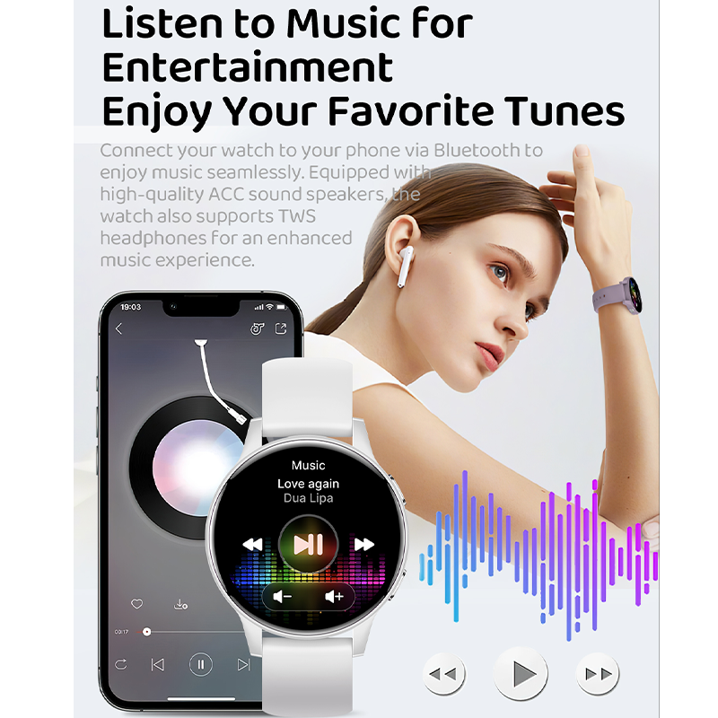 Smartwatch I179 Bluetooth Calling Minimalist Style(Rose) - Chronus