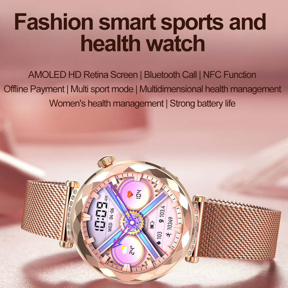 HK88 AMOLED Bluetooth Calling Fashion Smartwatch