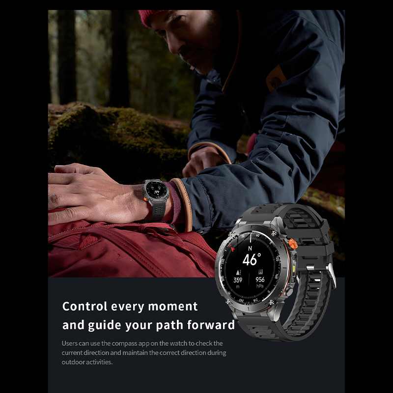 Y101 GPS Sports Smartwatch with 3ATM Waterproof AMOLED Display & Swimming Modes