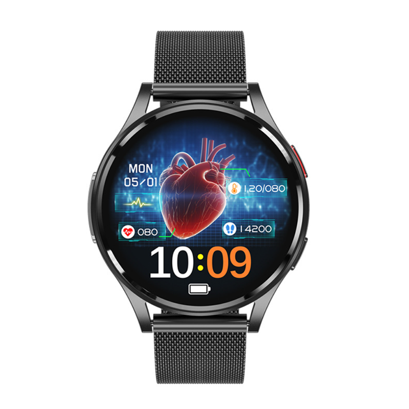 Smartwatch with Bluetooth Calling, Music Playback, Notification Alerts, and ECG Monitoring