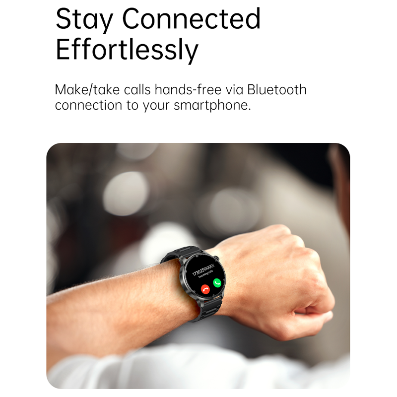 Smartwatch L7 GPS Compass Bluetooth Calling Metallic Finish