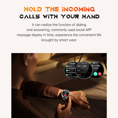 Smartwatch 1.46-inch HD screen Exercise tracking Blood pressure and heart rate monitoring