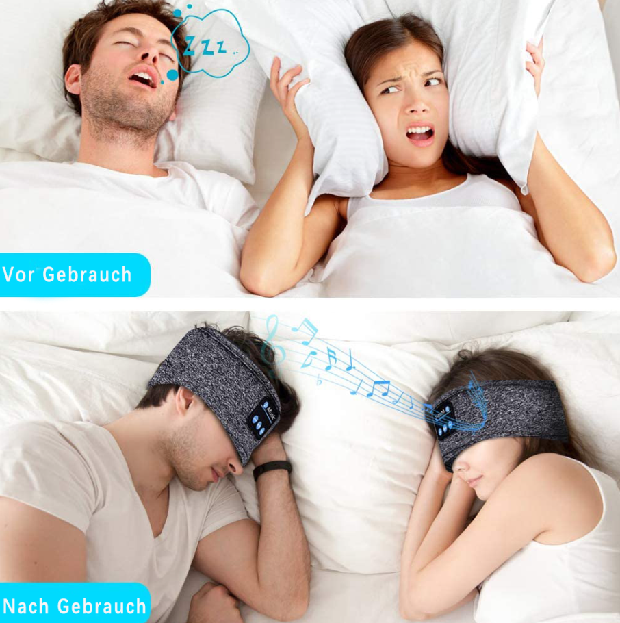 Sleep Headphones Bluetooth Headband, Sports Wireless Earphones Music Sleeping Earbuds with HD Stereo Speaker