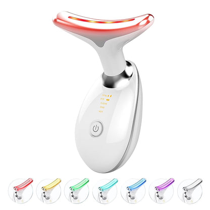 LED Face Sculptor for Skin Tightening and Neck Lifting, 45°C EMS Massage Face Tightening Machine for Women