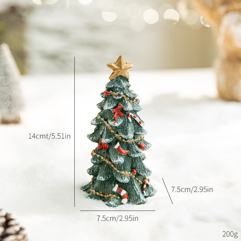 Mini Christmas tree ornaments desktop small ornaments Christmas gifts Christmas decorations - Chronus