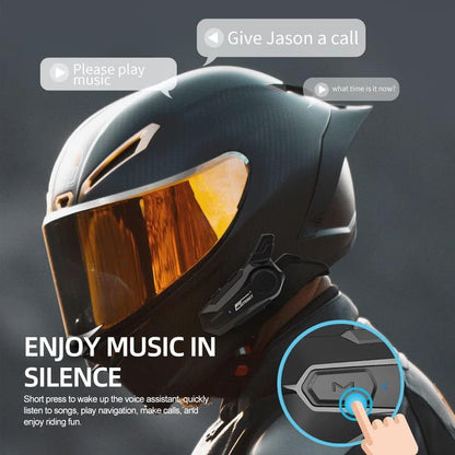Motorcycle Intercom Headset (Fit for Half and Full Helmets)  1000m, 2 Riders