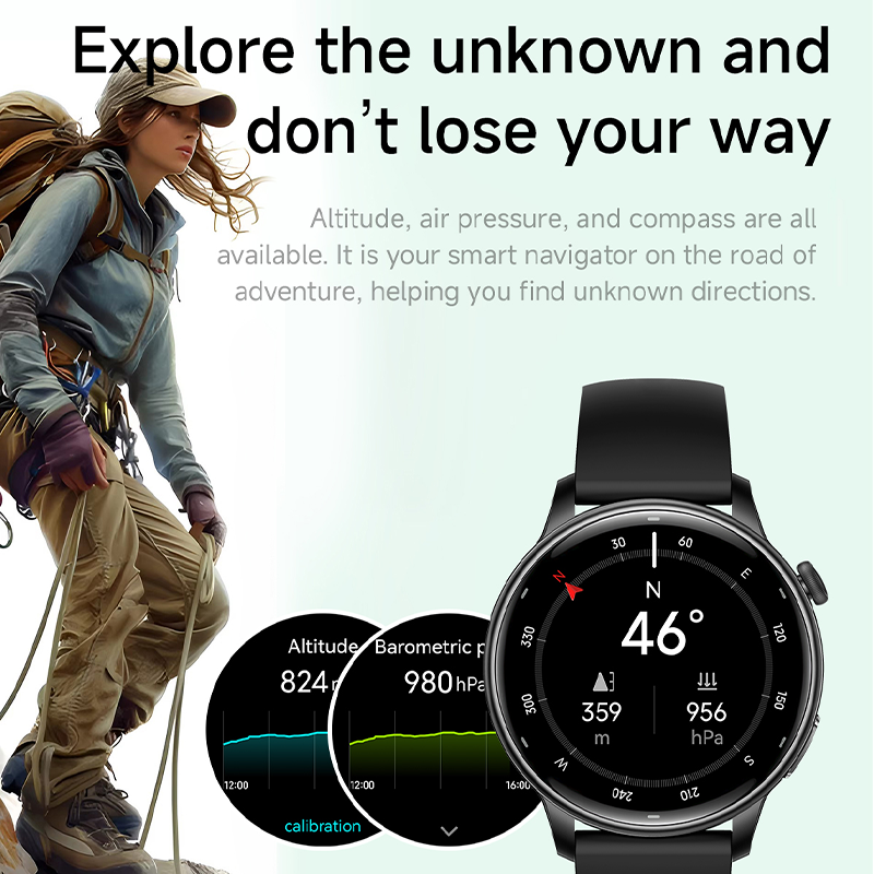 Smartwatch Y25 GPS AMOLED with 3ATM Waterproof Support Swimming Mode