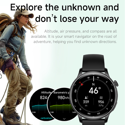 Smartwatch Y25 GPS AMOLED with 3ATM Waterproof Support Swimming Mode