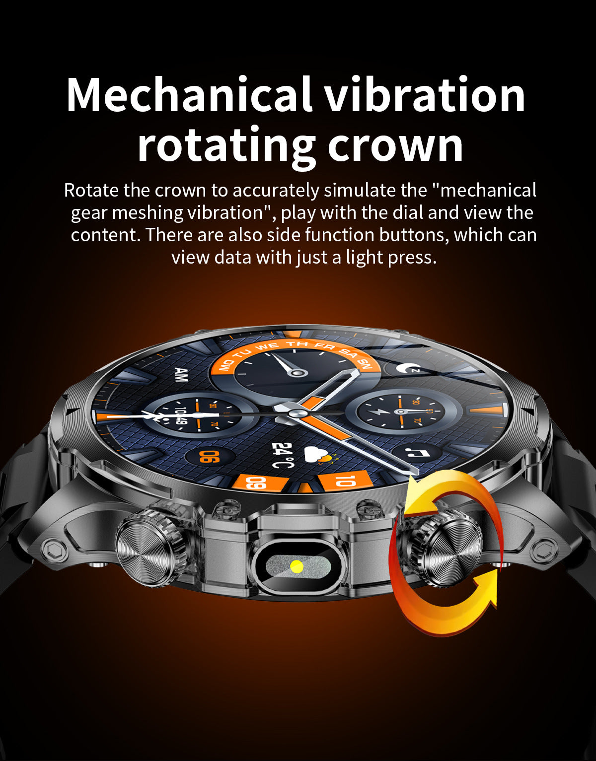 Smartwatch AK75 Flashlight Bluetooth Calling Long Battery Life Outdoor