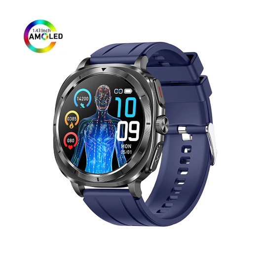 ET492 AMOLED Bluetooth Calling NFC Mood Detection Smartwatch
