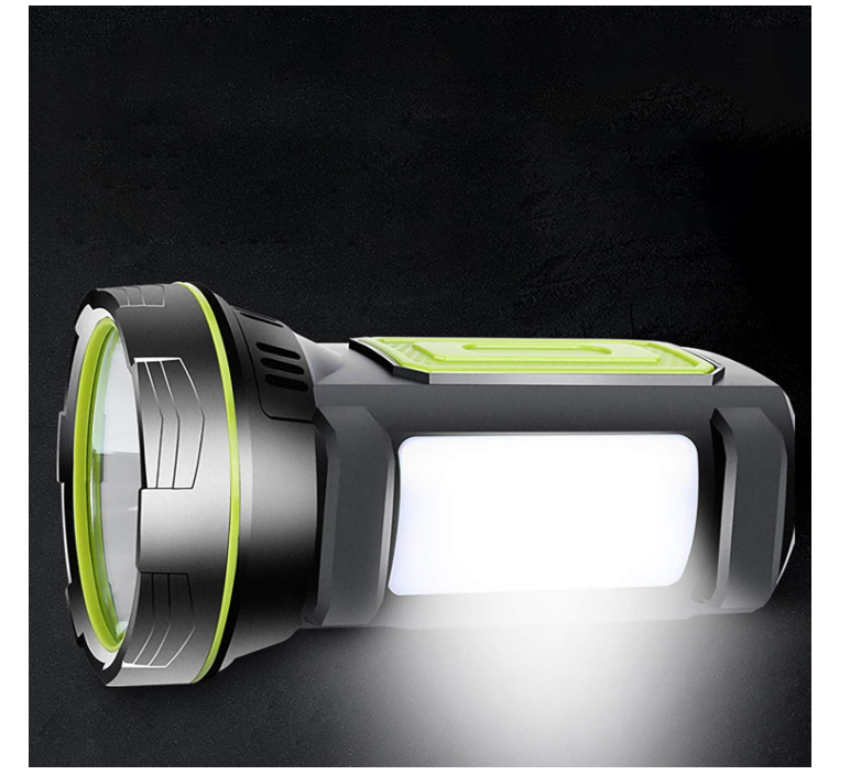 Super Bright LED Searchlight Flashlight, Waterproof, Lantern for Camping, Black - Chronus