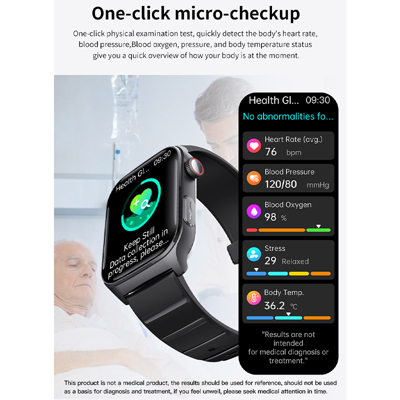 Smartwatch F320 ECG HRV Heart Rate Monitoring Supports SOS