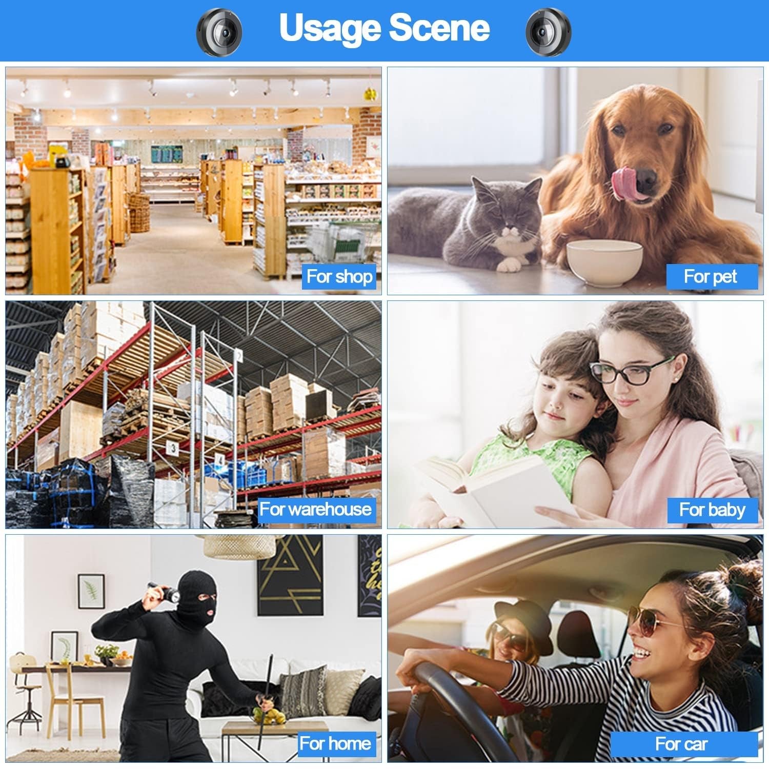 Mini Hidden Spy Camera 1080P – Night Vision, Motion Detection, Remote View, Loop Recording, Portable Security Cam - Chronus