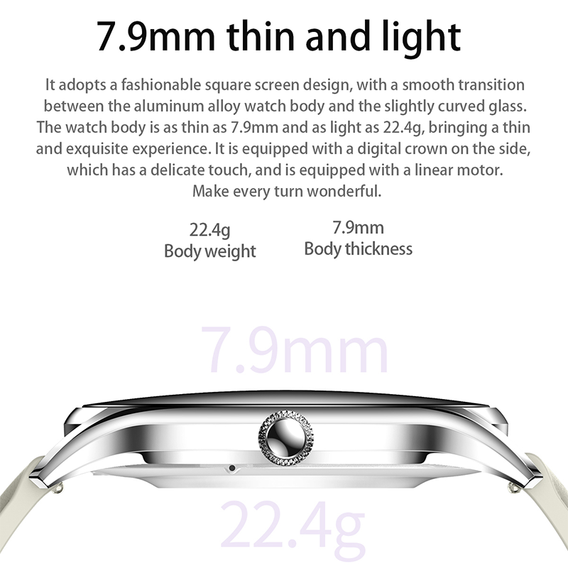 Smartwatch QS36 3D Slim Design Supports Up to 5 Hours Music Playback