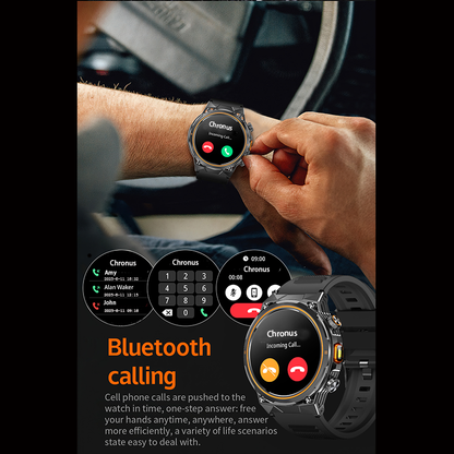AK81 Smartwatch with Flashlight for Outdoor Sports
