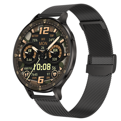 Smartwatch KM100 Ultra-Thin Full Metal AMOLED Bluetooth Calling 150 Sports Modes