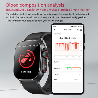 Chronus Medical-Grade Health Monitoring Watch, ECG/blood oxygen/HRV monitoring, long battery life, SOS emergency call,support 4G