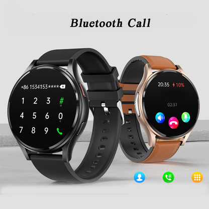 Smartwatch with Bluetooth Calling, Music Playback, Notification Alerts, and ECG Monitoring