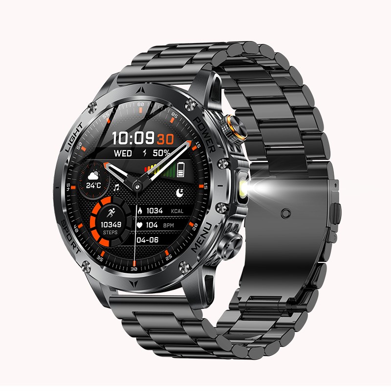 Smartwatch AK87 1000mAh Long Battery Life Flashlight Outdoor Sports - Chronus