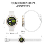 Smartwatch with Step Tracking Heart Rate Blood Oxygen Sensor 1.27" IPS TFT