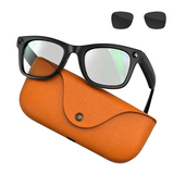 MT5 Ultra AI Smart Glasses 2000mAh Leather Charging Case