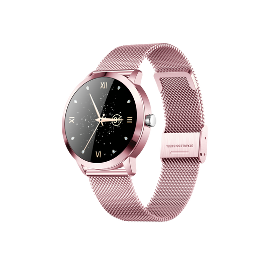 Smartwatch 1,19" HD AMOLED Touchscreen Full 29 Sport modes GPS Waterproof for Android iOS Pink