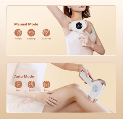IPL Hair Removal Device, with 9 Energy Level,999,000 Flashes,3 Function, Laser Permanent Hair Remover Painless, White