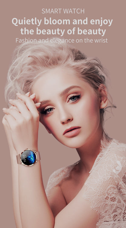 Smartwatch 1,19" HD AMOLED Touchscreen Full 29 Sport modes GPS Waterproof for Android iOS Pink