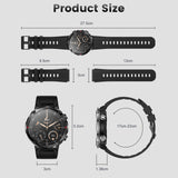 Military Smartwatch Bluetooth Call with 600mAh