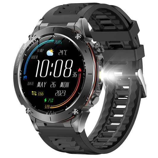 Y101 GPS Sports Smartwatch with 3ATM Waterproof AMOLED Display & Swimming Modes