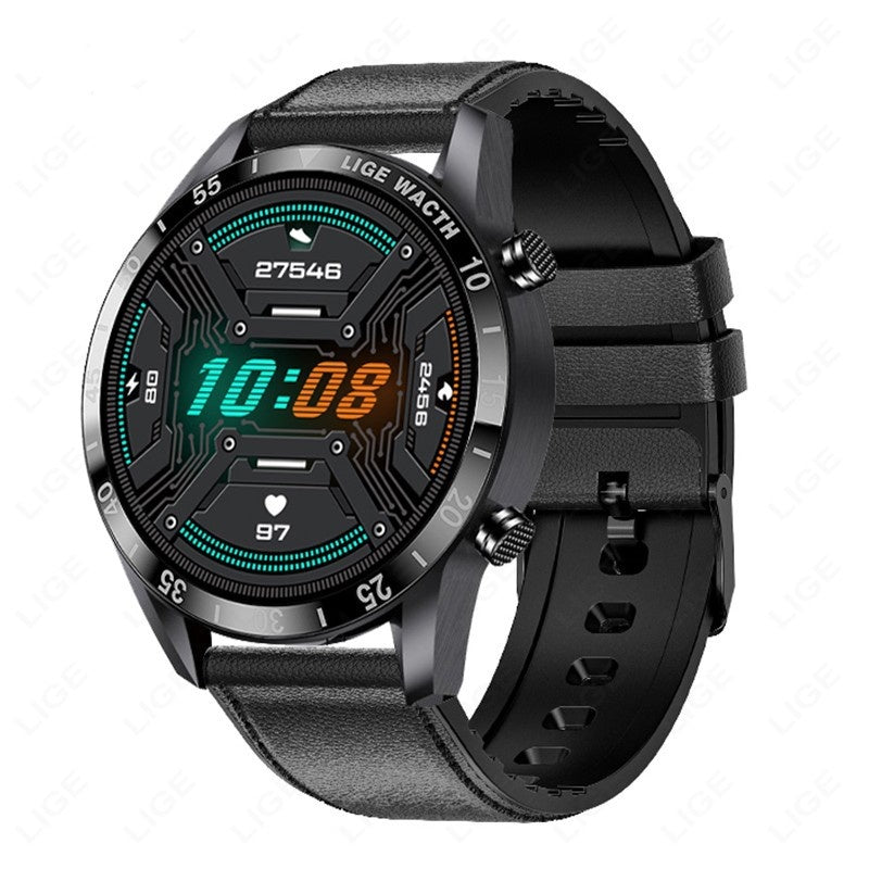 Smart Watch Men, 1.3 "Inch Touchscreen Phone Watch Men Smart Watch with Heart Rate Sleep Monitor Activity Tracker IP67 Waterproof Stainless Steel Band StopWatch for IOS Android(silver)