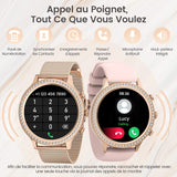 Smartwatch 1.32" Touch screen with AI Voice Heart Rate Sleep Monitor Pedometer Waterproof Activity Tracker