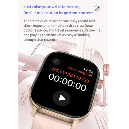 Smartwatch LC212 32GB Supports App Download with Music and Recording Storage
